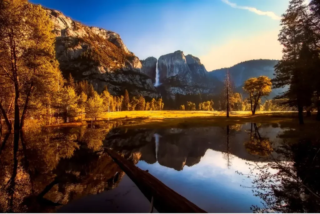 Yosemite fall during fall