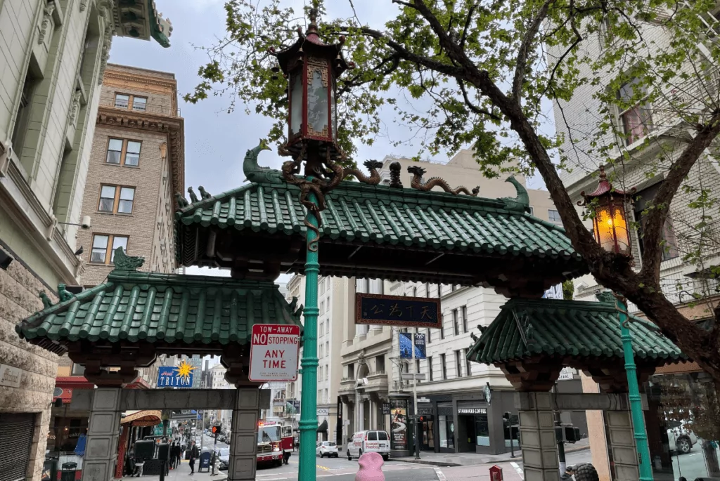 Entrance gate to Chinatown in San Francisco