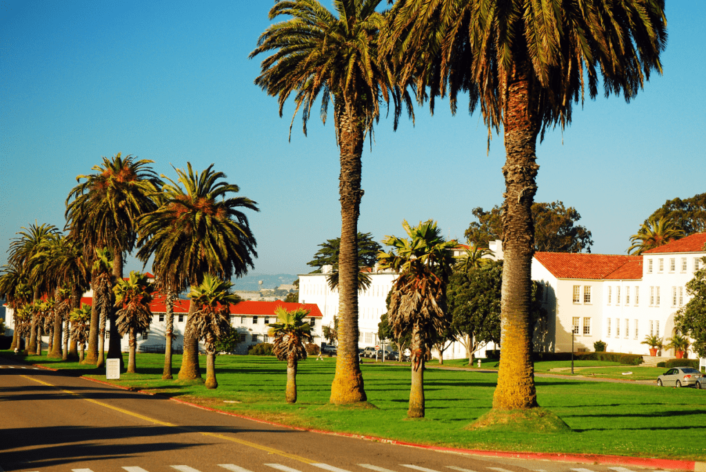 houses in the Presidio park