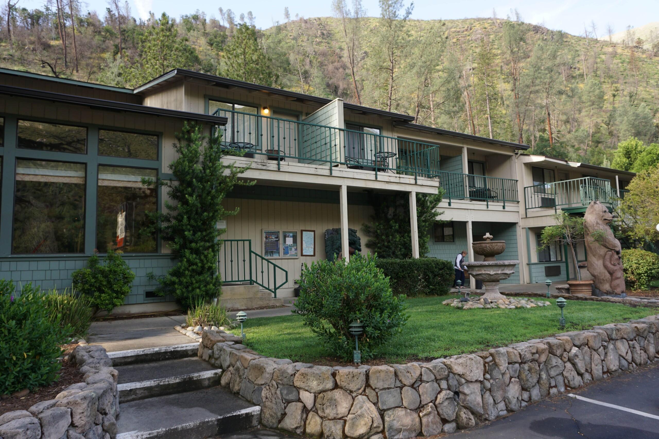 Cedar lodge entrance