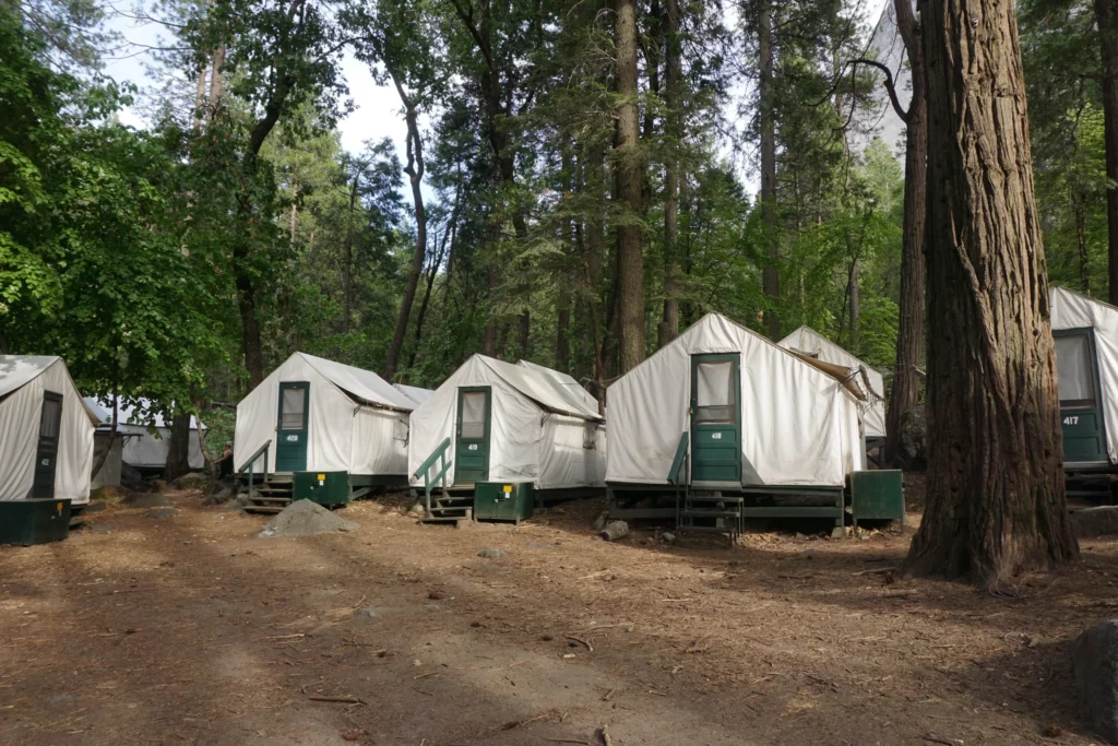 tents  in half dome village 