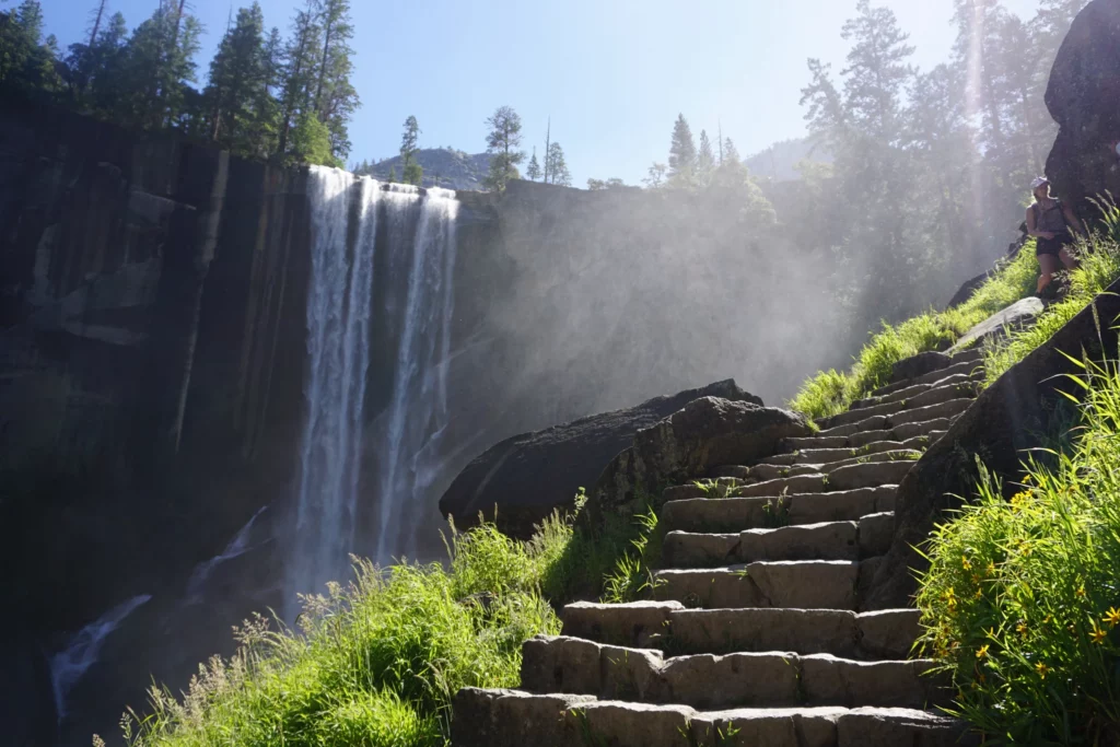 steps in front of vernal falls 