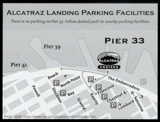 alcatraz parking map