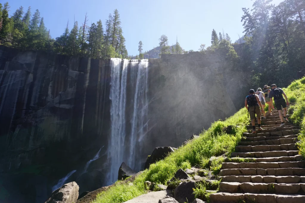 vernal falls at summer 