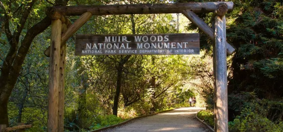 Entrance to Muir Woods national park