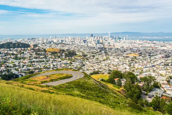 san francisco view from twin peaks