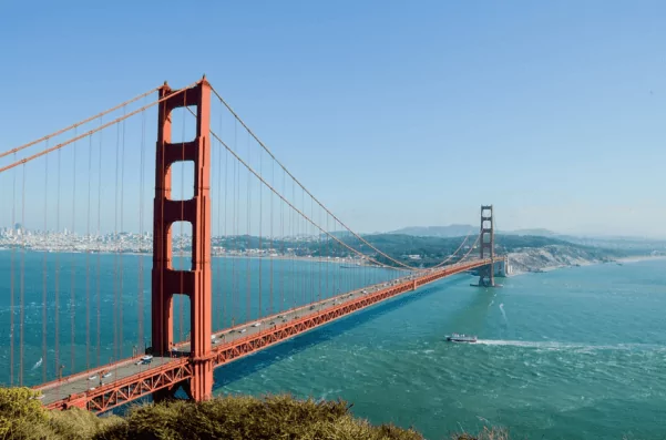 golden gate bridge view from marin headlands