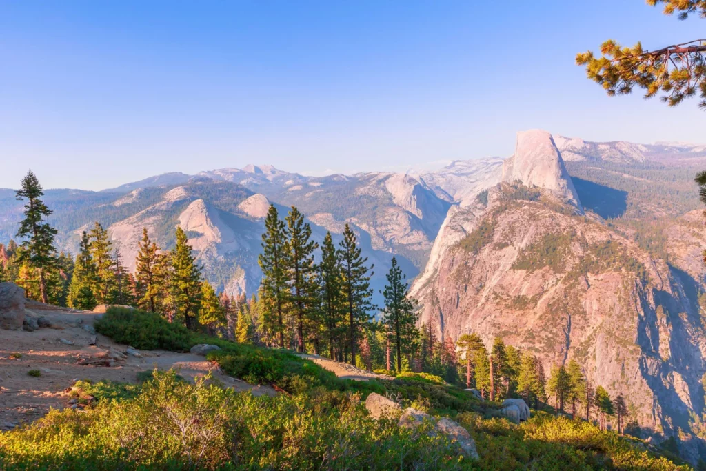 half dome view from Washburn Point