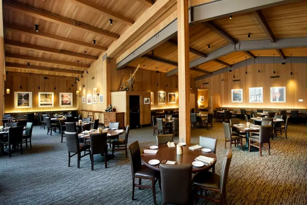 photo of a restaurant inside yosemite valley lodge 